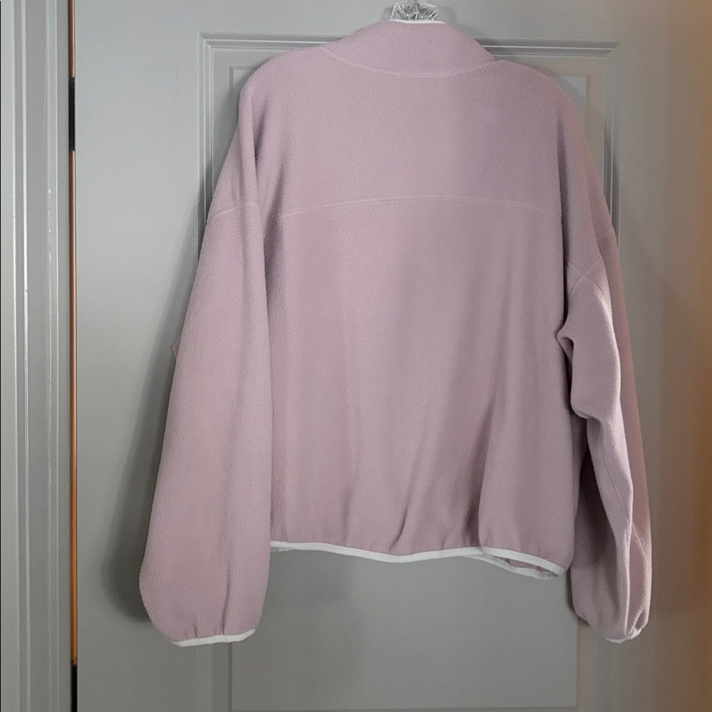 lululemon athletica Women's Light Pink 1/4 zip fleece - Picture 3 of 3